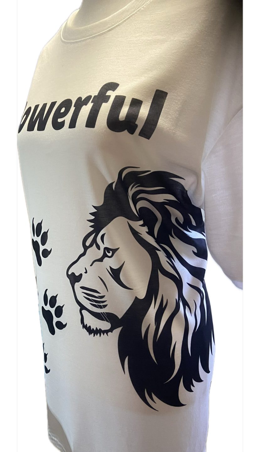 Powerful Unisex White Short Sleeve