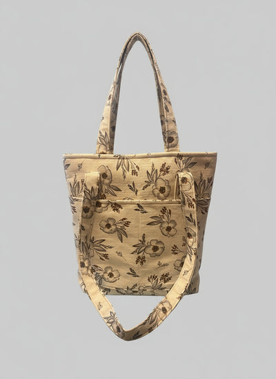 Floral pattern xlarge tote bag