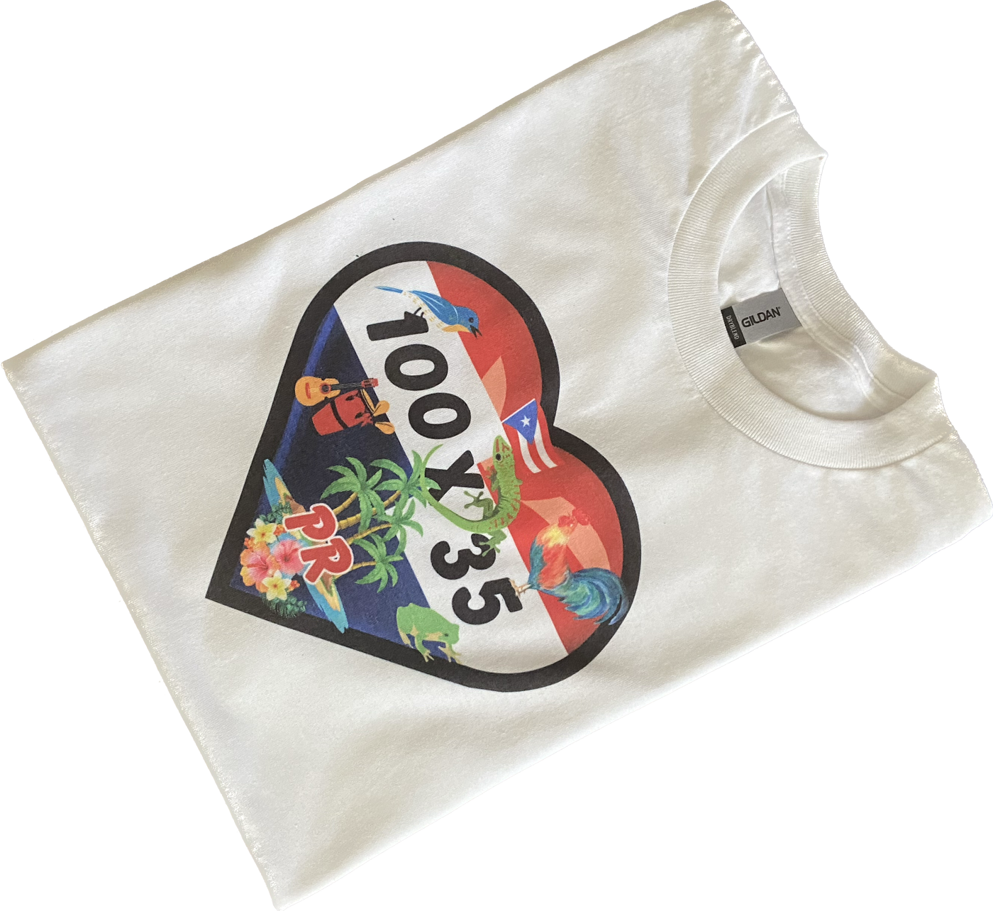 100 X 35 Puerto Rico Heart