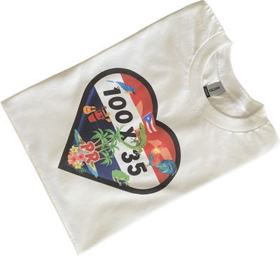 100 X 35 Puerto Rico Heart